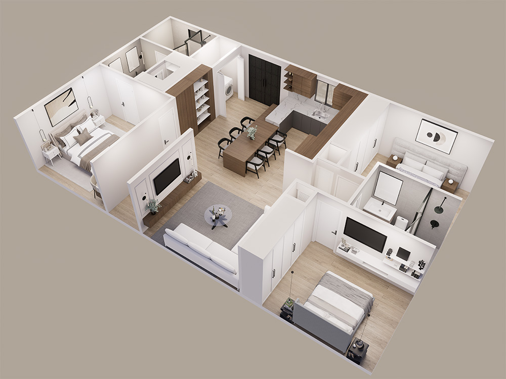 1200 SQ.FT ISOMETRIA Q.5